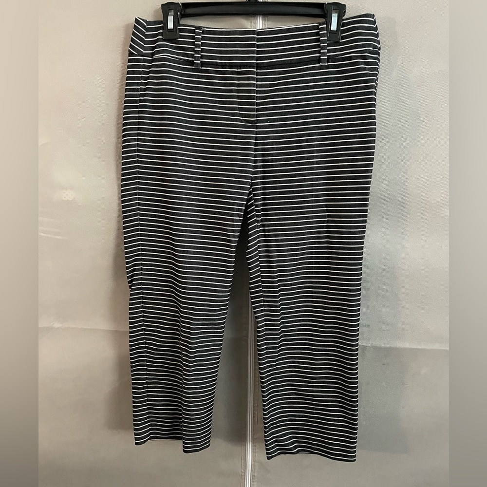 LOFT blue and white striped pants.  Excellent condition!